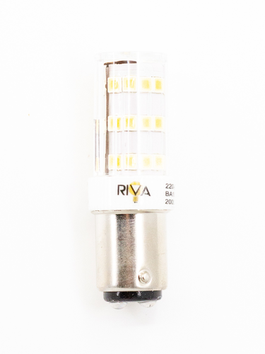 Riva Glhlampe LED mit Sockel mit Bajonett 16 x 50, 220-240V, B15d, weiss