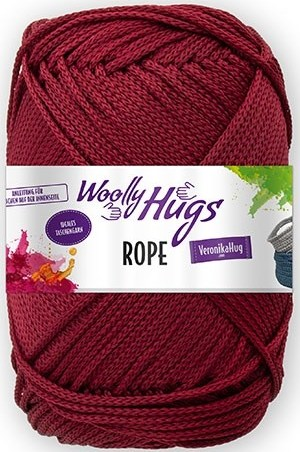 Woolly Hugs Rope, bordeaux 200 g, 140 m, 100 % PES