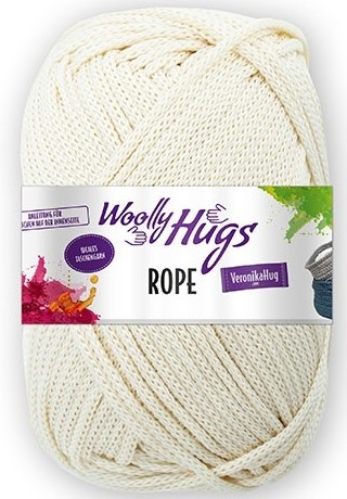 Woolly Hugs Rope, natur 200 g, 140 m, 100 % PES