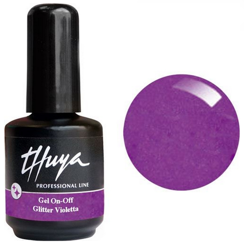 Thuya Gel-On-Off  Glitter Violet