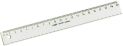 LINEX Schullineal 20cm 1020M transparent