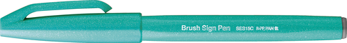 PENTEL Brush Sign Pen SES15C-D4X smaragdgrn