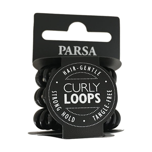 PARSA Curly Loops 3-er Set, schwarz Klein