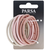 PARSA Haargummi, rosa-beige 5.00 cm, 9 Stk.