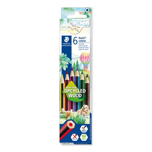 STAEDTLER Farbstifte 185C6 upcycled Wood 6 Stck
