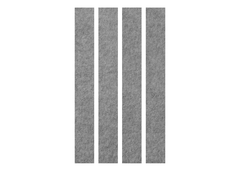 APOLLO Akustik-Wandpaneelen 200x25cm VAWP200/5 grau 4...