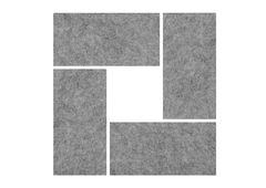 APOLLO Akustik-Wandpaneelen 65x33cm VAWP65/5 grau 4...