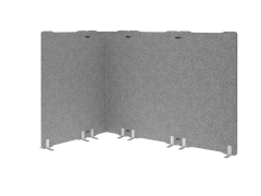 APOLLO Akustikstellwand 180x100cm VASWG1810/5 grau,...