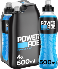 POWERADE Mountain Blast, Pet 129400000243 50 cl, 4 Stk.