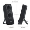 LOGITECH Z207 BT PC-Speakers 2.0 black 980-001295