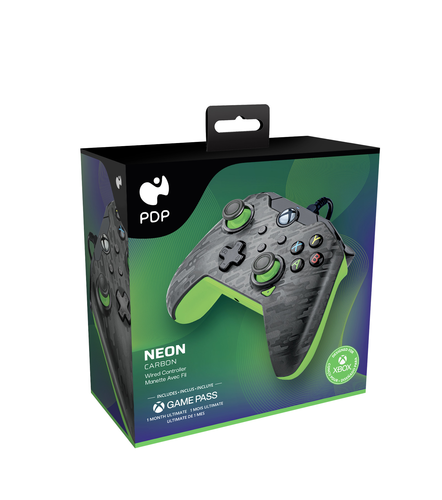 PDP Wired Ctrl Xbox Series X/PC 049-012-CMGG Neon Carbon Green/Black Camo