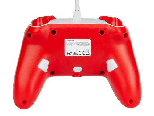 POWER A Enhanced Wired Controller 1519186-02 Mario, NSW, Red/White