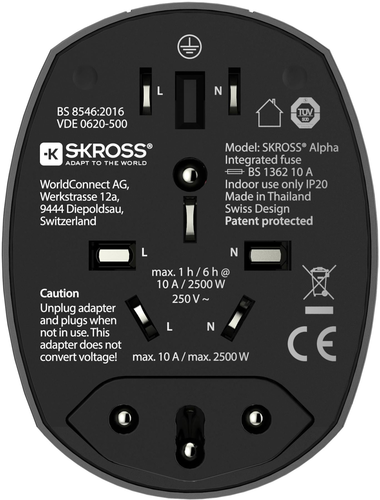 SKROSS World Adapter Premium Series 1.104100 Alpha by SKROSS