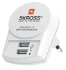 SKROSS World Travel Adapter 1.302521 inkl Euro USB 2xA