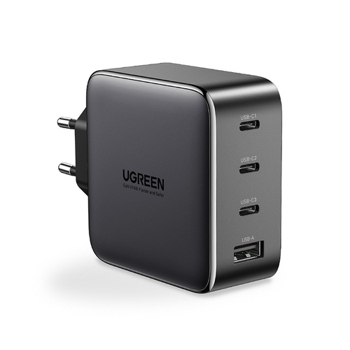 UGREEN USB Charger 100W 4-Port set 90575 PD GaN 3xUSB-C,1xUSB-A&cable