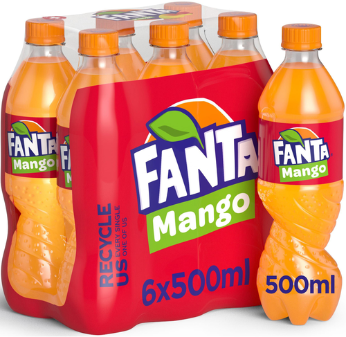 FANTA Mango, Pet 129400000663 50 cl, 6 Stk.
