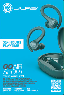 JLAB Go Air Sport Earbuds IEUEBGAIRSPRTRTEL124 True Wireless, Teal