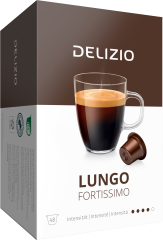 DELIZIO Kaffeekapseln 10184775 Lungo Fortissimo 48 Stk.
