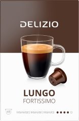 DELIZIO Kaffeekapseln 10184775 Lungo Fortissimo 48 Stk.