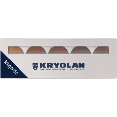Kryolan Eyebrow Powder Palette 5 Farben Brows 2 7.5 gr