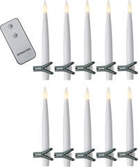 STAR TRADING LED Kerzen Paulina 15.5cm 12.064-65 weiss,...