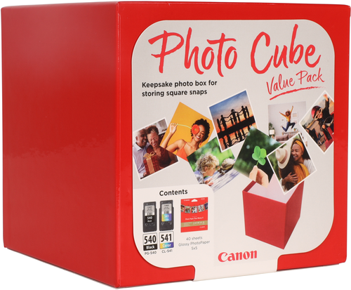 CANON Photo Cube Value Pack CMYBK PGCL540/1 PIXMA MG2150 5x5 PP-201 40Bl.