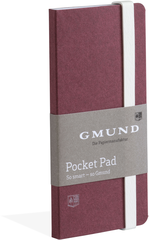 GMUND Pocket Pad 6.7x13.8cm 38770 merlot, blanko 100 Seiten