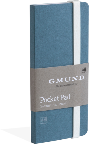 GMUND Pocket Pad 6.7x13.8cm 38060 demin,blanko 100 Seiten