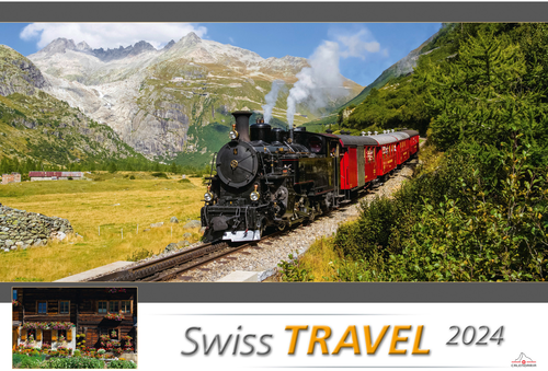 CALENDARIA Swiss Travel 2024 43494611 D/F/I/E, 48x33cm