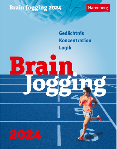HARENBERG Abreisskalender Brain Jogging 2103700+24 DE, 12,5 X 16cm 2024