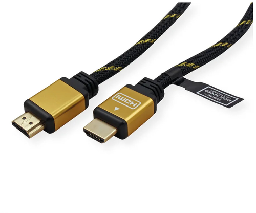ROLINE HDMI High Speed Kabel, Eth. 11.04.5502 Gold, ST/ST, 2160p, 3D 2m