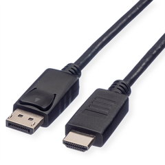 ROLINE DisplayPort-HDMI Kabel 11.04.5781 Black, ST/ST,...