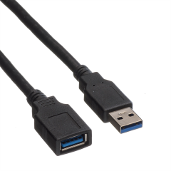 ROLINE USB-A-A, Verlängerungskabel 11.02.8978 Black,...