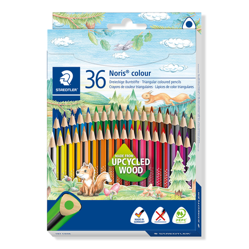 STAEDTLER Farbstifte Noris Colour 187CD3603 upcycled Wood 36 Stck