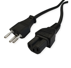 VALUE Netzkabel Black 19.99.1216 T12 auf C15 1.8m