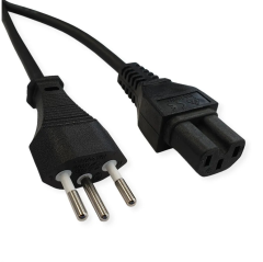 VALUE Netzkabel Black 19.99.1216 T12 auf C15 1.8m