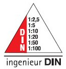 RUMOLD Alu Dreikantmassstab 30cm 195/DIN30 farbige...