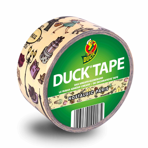 Duck Tape Klebeband Muster Nostalgic Paris 48 mm, Rolle 10 m