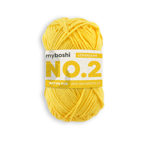 myboshi Wolle Nr.2 col.213 lwenzahn 50 g, 100 m, 85 % CO, 15 % KP