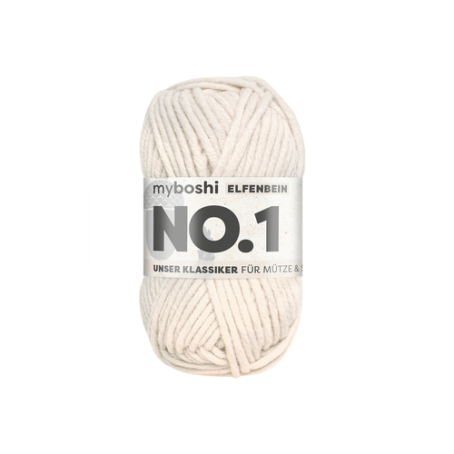 myboshi Wolle Nr.1 col.192 elfenbein 50 g, 55 m, 70 % PAN, 30 % WO