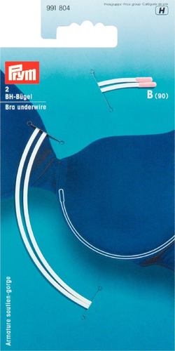 Prym BH-Bgel, weiss Grsse B (90), Karte 2 Stk.