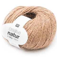 Rico Creative Natur, hellbraun 50 g, 100 m, 100 % HA