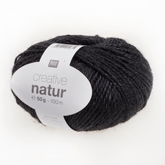 Rico Creative Natur, schwarz 50 g, 100 m, 100 % HA