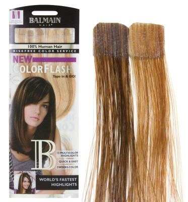 Balmain CF 25 cm honey blond & walnut Color Flash human hair