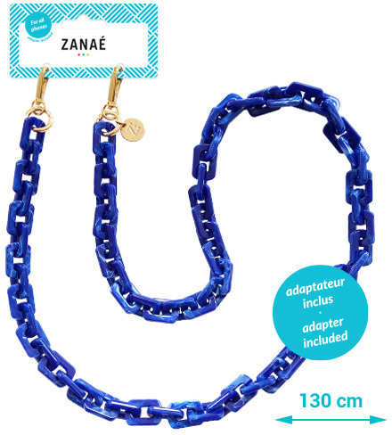 ZANA Phone Necklace Blueberry Latte 18322 Cosy Capuccino blue