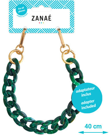 ZANA Phone Wristlace Jade 17468 Mineral Spring green