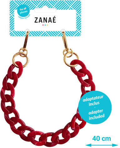 ZANA Phone Wristlace Coral 17469 Mineral Spring red