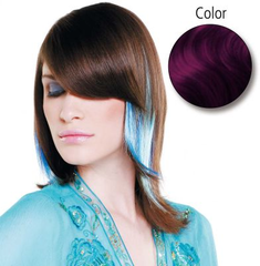 Balmain Straight Fantasy 45cm purple 10 Stück Echthaar