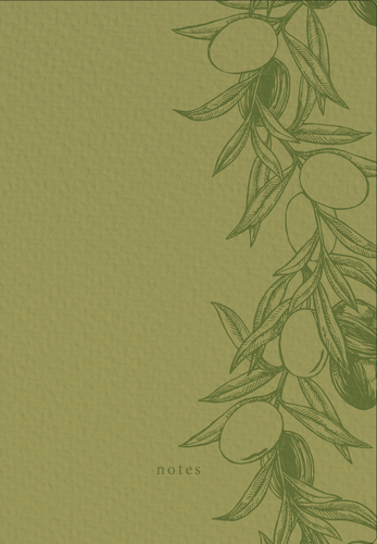 NATUR VERLAG Notizbuch Crushpaper A5 11010N Olive Mono, dotted