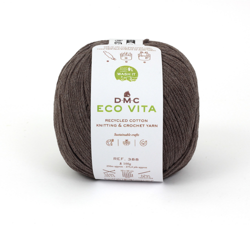 DMC Eco Vita, braun 3 mm, Knuel 100 g, 100 % CO
